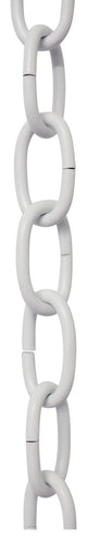 RCH Hardware Steel Standard Link Chandelier Chain, 10', White, U25