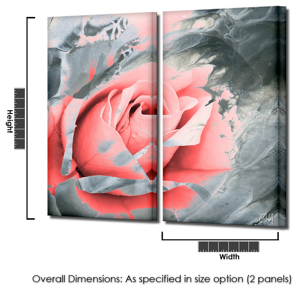 Ready2HangArt 'Painted Petals XLVIIB' 2-PC Canvas Art Set