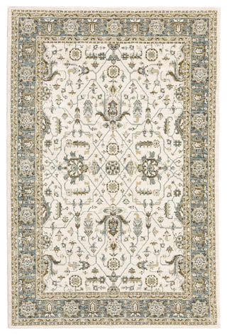 Oriental Weavers Sphinx Andorra 9537P Rug, Ivory/Blue, 3'3"x5'2"
