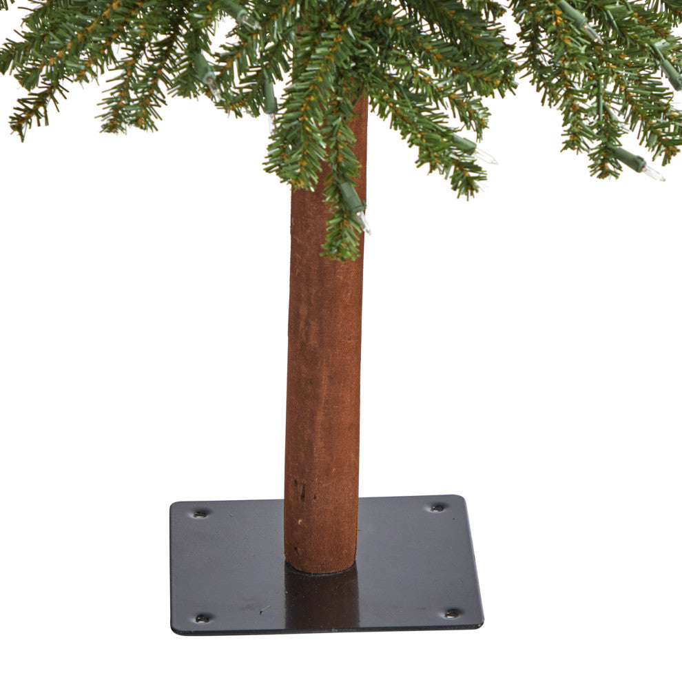 Nearly Natural 5ï¿½ Grand Alpine Artificial Christmas Tree with 200 Clear Lights