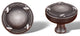Distressed Nickel RKI Lines and Crosses Knob, RKICK755DN