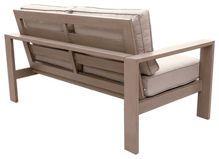 Finley Loveseat With Cushion, Brama/Taupe