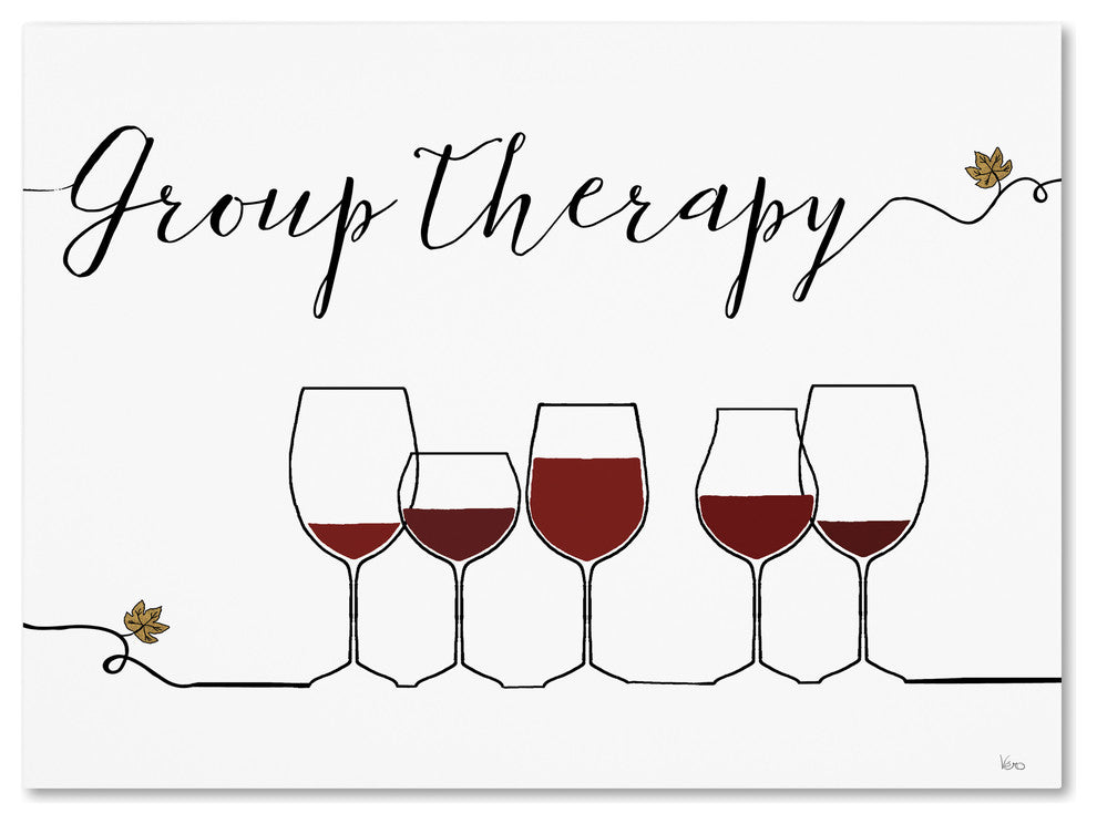 Veronique Charron 'Underlined Wine IX' Canvas Art, 32x24