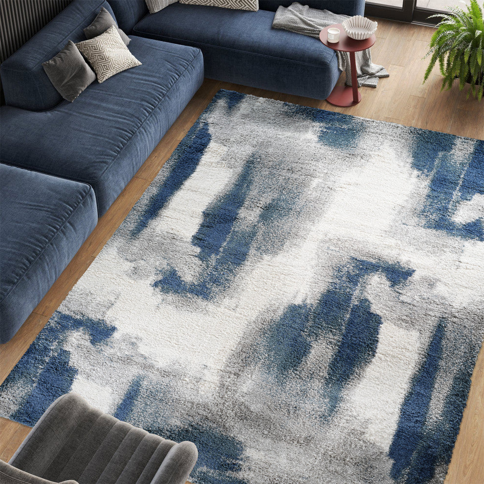 Noori Rug Shag Gordon Blue/Grey Rug