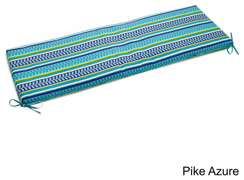 60"x19" Bench Cushion, Pike Azure