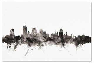 Michael Tompsett 'Quebec Canada Skyline' Canvas Art, 12" x 19"