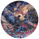 Ahgly Company Indoor Round Mid-Century Modern Area Rugs, 3' Round
