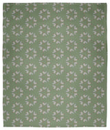 60 x 80 in Chickens-go-round Throw Blanket, Laurel Tree Green