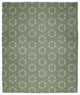 60 x 80 in Chickens-go-round Throw Blanket, Laurel Tree Green