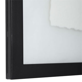 Uttermost Farmhouse Florals Iron Glass Cotton Prints in Black/White (Set of 9)