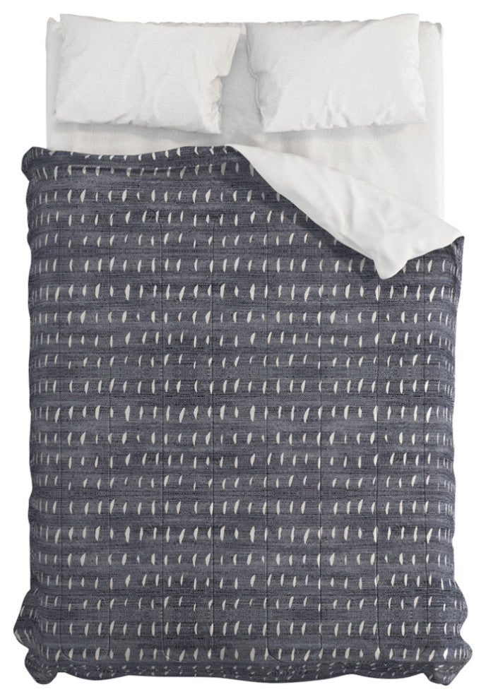 Deny Designs Holli Zollinger Bogo Denim Rain Light Bed in a Bag, Queen