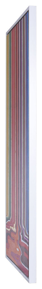All The Crayons Are Melting Art Print on Canvas- Framed