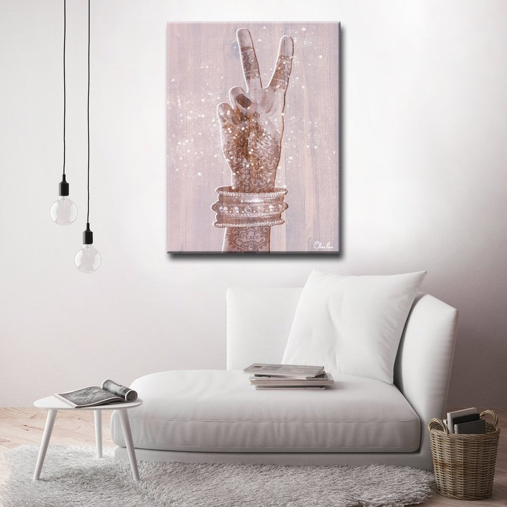 Peace and Namaste' Inspirational 2 Piece Canvas Art by Olivia Rose