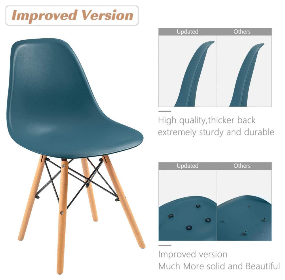 Mid Century Modern Dining Chair for Kitchen, Dining, Living Room Set of 4, Arapa