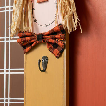36.25" H Lighted Wooden Scarecrow Porch Decor