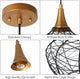 Modern Gold Pendant Light Wire Cage Pendant Lamp