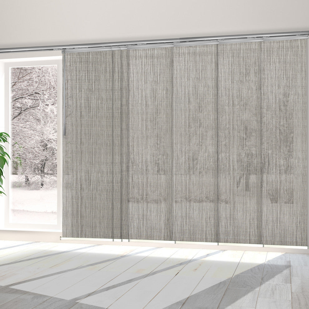 Arias 7-Panel Track Extendable Vertical Blinds 110-153"W