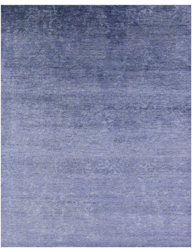 7' 11" X 9' 11" Wool and Silk Modern Handmade Rug Q11751