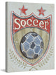 Marmont Hill, "Soccer Shield" by Reesa Qualia Painting on Wrapped Canvas, 30x39