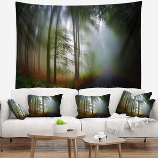 Fall Landscape in the Forest Landscape Wall Tapestry, 39"x32"