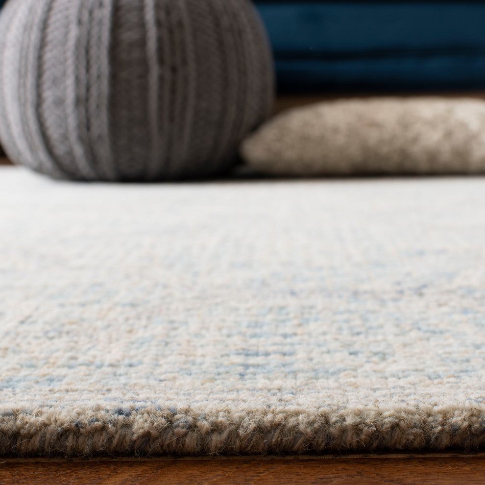 Safavieh Couture Abstract Collection, ABT474 Rug, Ivory/Light Blue, 2'3"x12'
