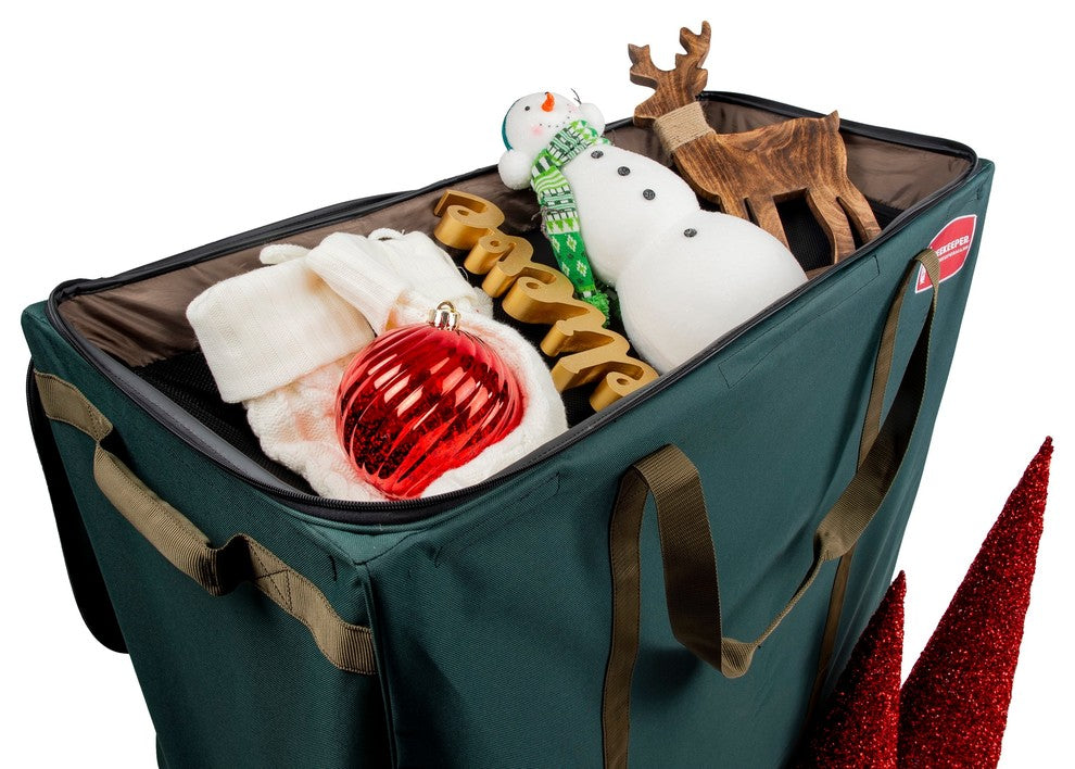 Rolling Multi Use Christmas Decoration Storage Bag With Wheels