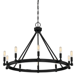 Fiora 10-Light Chandelier, Black
