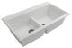 BOCCHI 1618-507-0126 Baveno Lux Undermount 33 Granite Kitchen Sink in Milk Whit