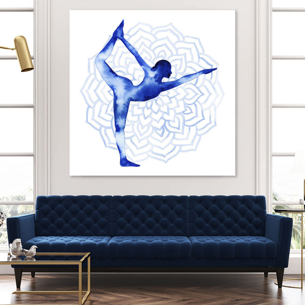 "Yoga Flow I" Fine Art Giant Canvas Print, 54"x54"
