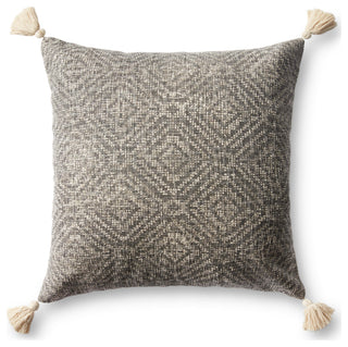 Loloi P0621 Charcoal 13" x 21" Cover w/Poly Pillow