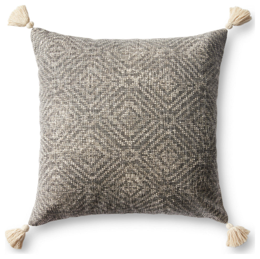 Loloi P0621 Charcoal 13" x 21" Cover w/Poly Pillow