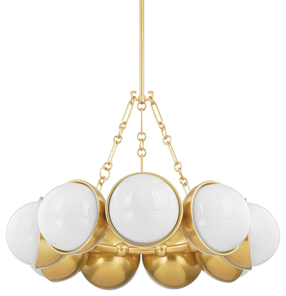 Althea 9 Light Chandelier, Steel