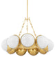 Althea 9 Light Chandelier, Steel