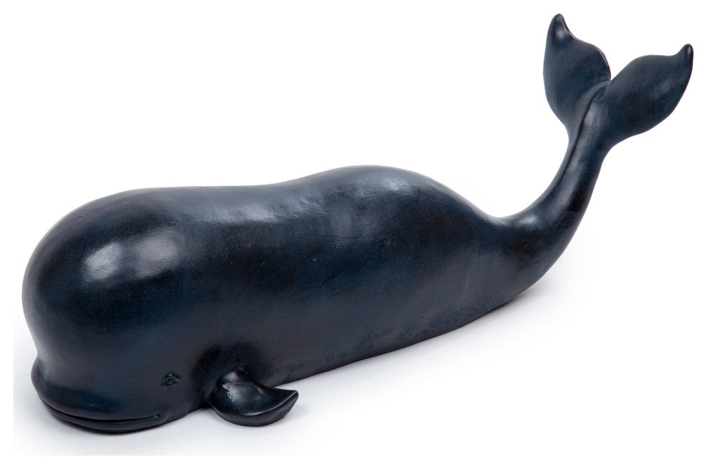 Truu Design Large Polyresin Decorative Whale Figurine