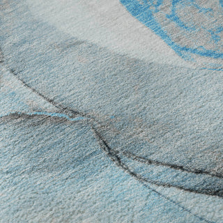 Premium Machine Washable Mayfield AMF506 Blue 5' x 7'6" Rug