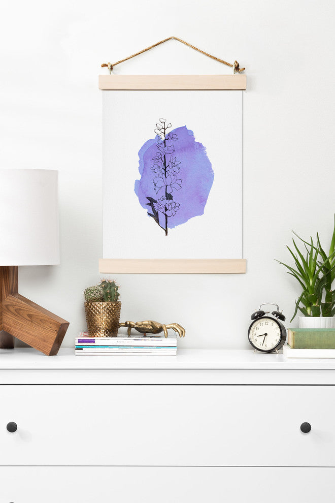Deny Designs Morgan Kendall Delphinium Art Print