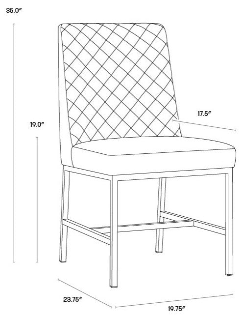 Leighland Dining Chair, Havana Dark Brown, Set of 2