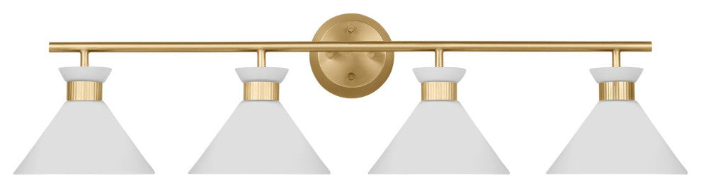 Belcarra 4 Light Bath, Satin Brass