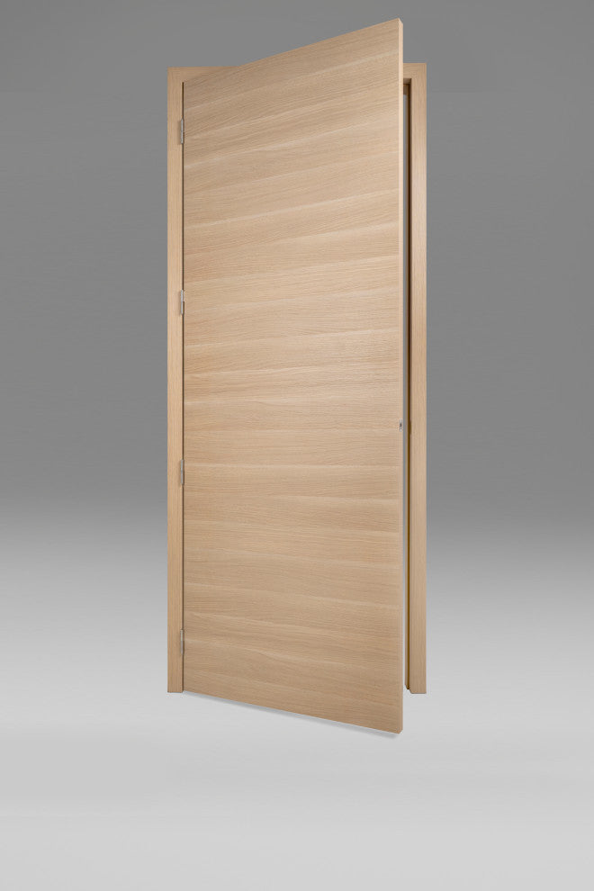 Urban Liso White Oak Pre-Hung Italian Interior Door, Prefinished Right, 36 X 96