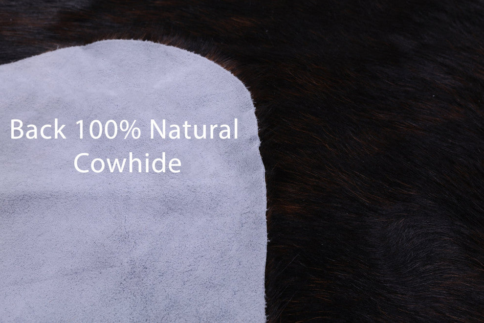 6' 2" X 6' 2" Organic Natural Hair-On Cowhide Area Rug C2034