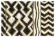 "Black and Gold Geometric VII Crop" Paper Print by Shirley Novak, 32"x22"