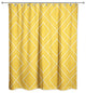 Dotted Diamond Shower Curtain, Yellow