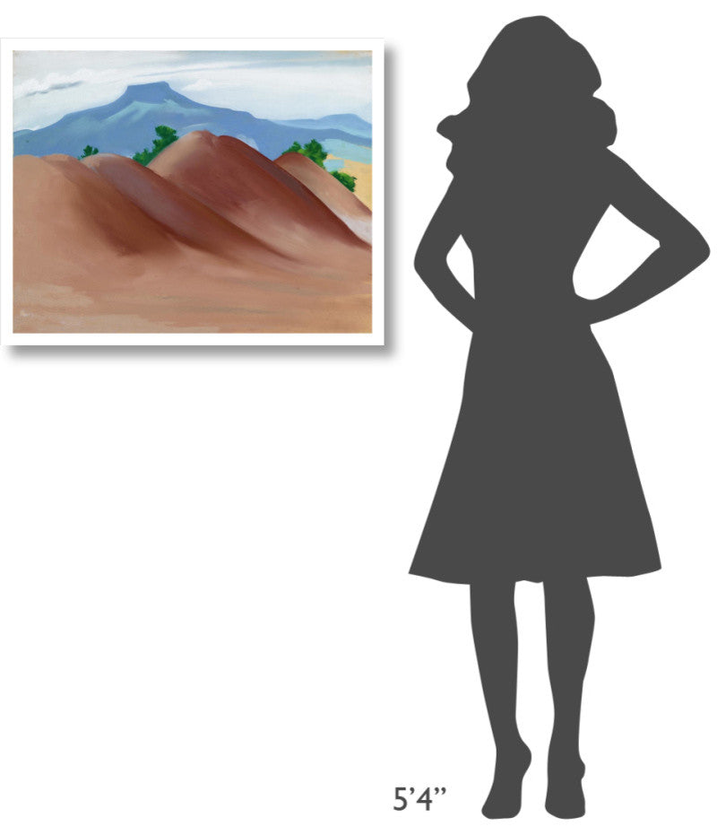 "Red Hills with the Pedernal, 1936" Print by Georgia O'Keeffe, 32"x26"