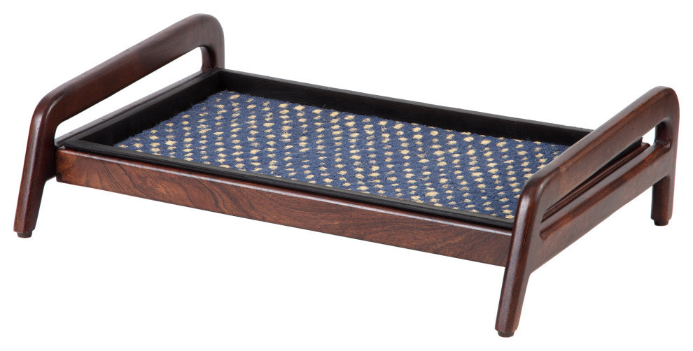 Single-Tier Brown Stand With 2-Pair Rubber Boot Tray K.C. Whistle