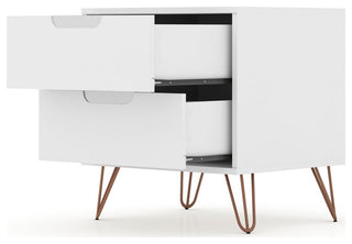 Rockefeller Dresser and Nightstand Set in Tatiana Midnight Blue