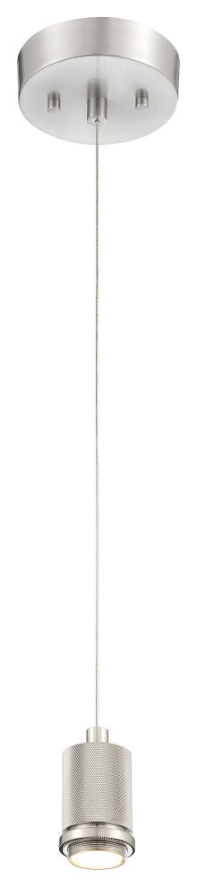 Access Port Nine 1-Light Chardonnay LED Pendant Brushed Steel