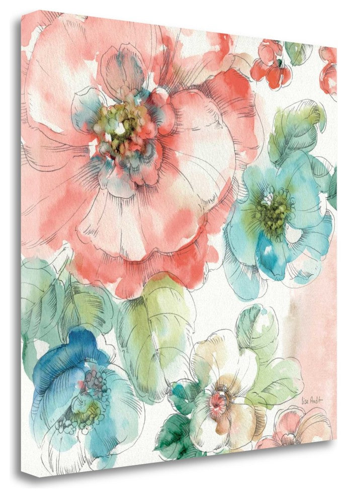 "Summer Bloom II" By Lisa Audit, Giclee Print on Gallery Wrap Canvas