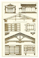 Internal Decoration of Roof - Gallery Wrapped Canvas Art 28" x 42"