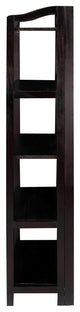 Stratford 3-Shelf Folding Bookcase, Espresso, 5-Shelf