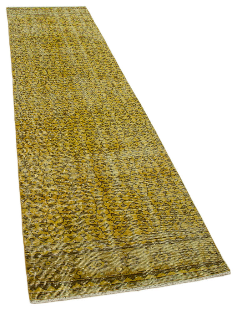 Rug N Carpet - Handwoven Turkish 2' 7" x 10' 2" Colorful Kitchen Runner Rug